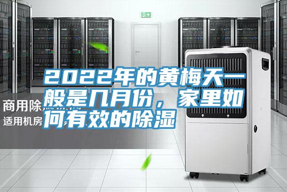 2022年的黃梅天一般是幾月份,家里如何有效的除濕