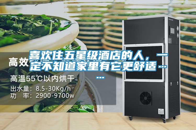 喜歡住五星級酒店的人，一定不知道家里有它更舒適……