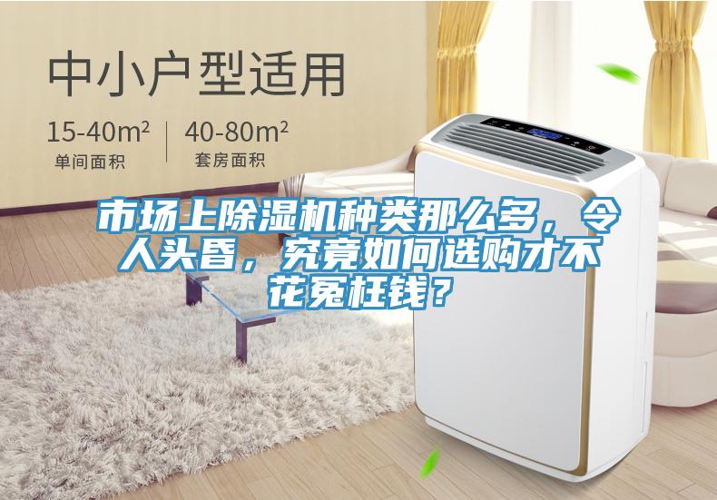 市場上除濕機種類那么多,令人頭昏,究竟如何選購才不花冤枉錢?