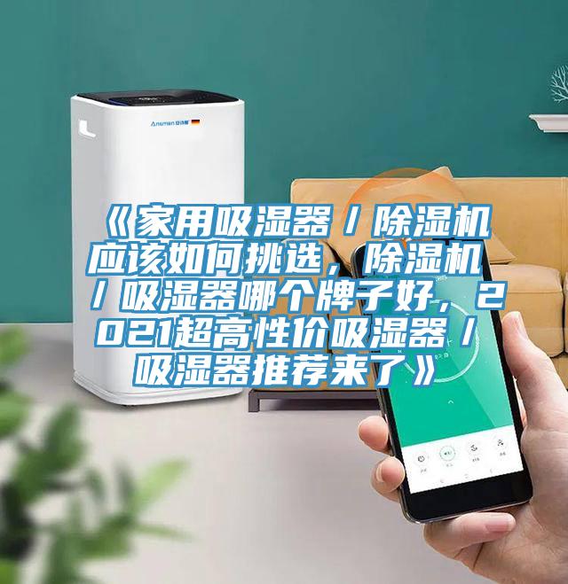 《家用吸濕器／除濕機(jī)應(yīng)該如何挑選，除濕機(jī)／吸濕器哪個(gè)牌子好，2021超高性價(jià)吸濕器／吸濕器推薦來了》