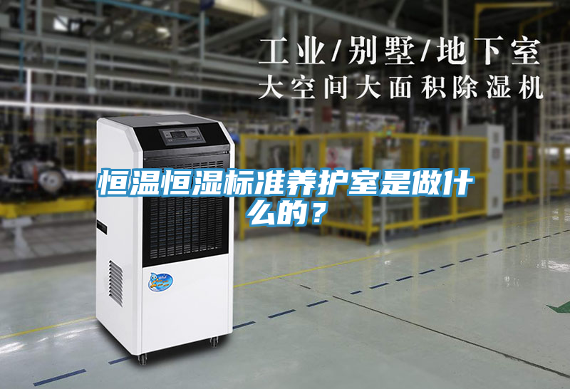 恒溫恒濕標準養護室是做什么的?