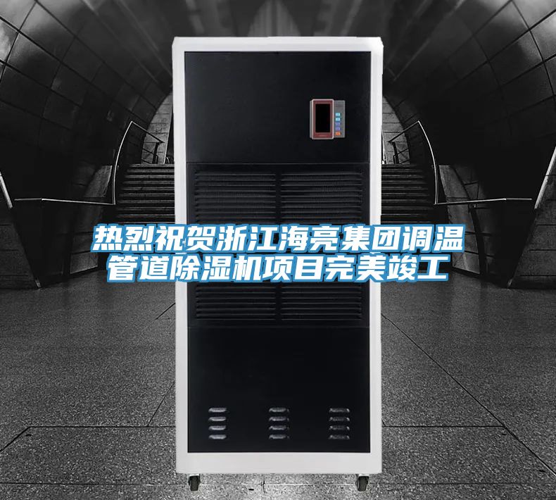 熱烈祝賀浙江海亮集團調溫管道除濕機項目完美竣工