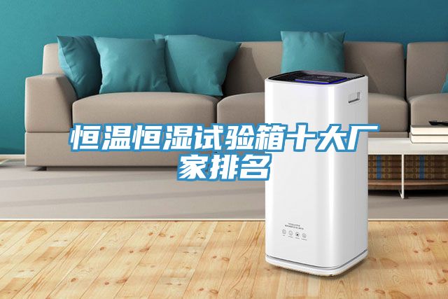 恒溫恒濕試驗(yàn)箱十大廠家排名