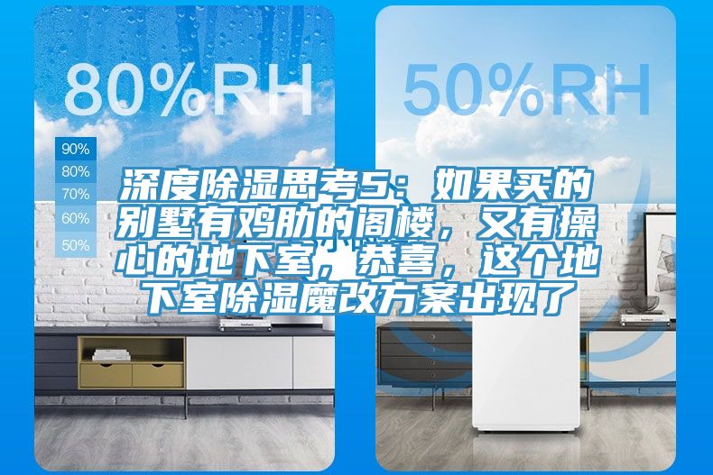 深度除濕思考5:如果買的別墅有雞肋的閣樓,又有操心的地下室,恭喜,這個(gè)地下室除濕魔改方案出現(xiàn)了