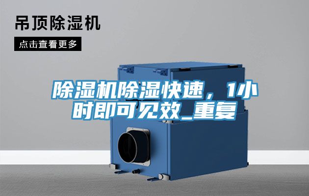 除濕機除濕快速，1小時即可見效_重復